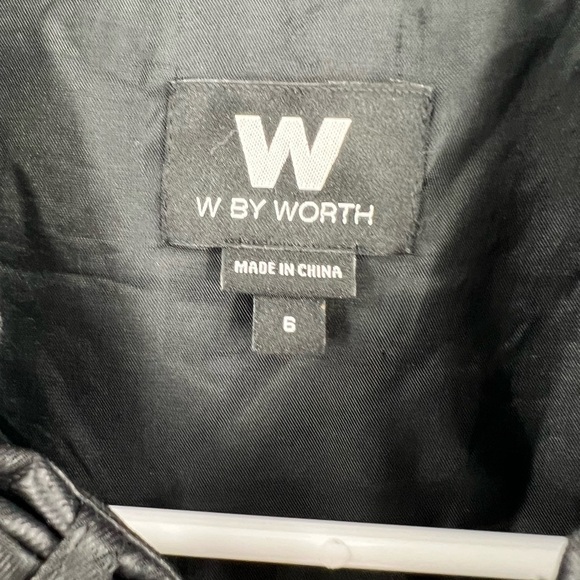 W by Worth black puffer vest jacket size 6 - Picture 4 of 10